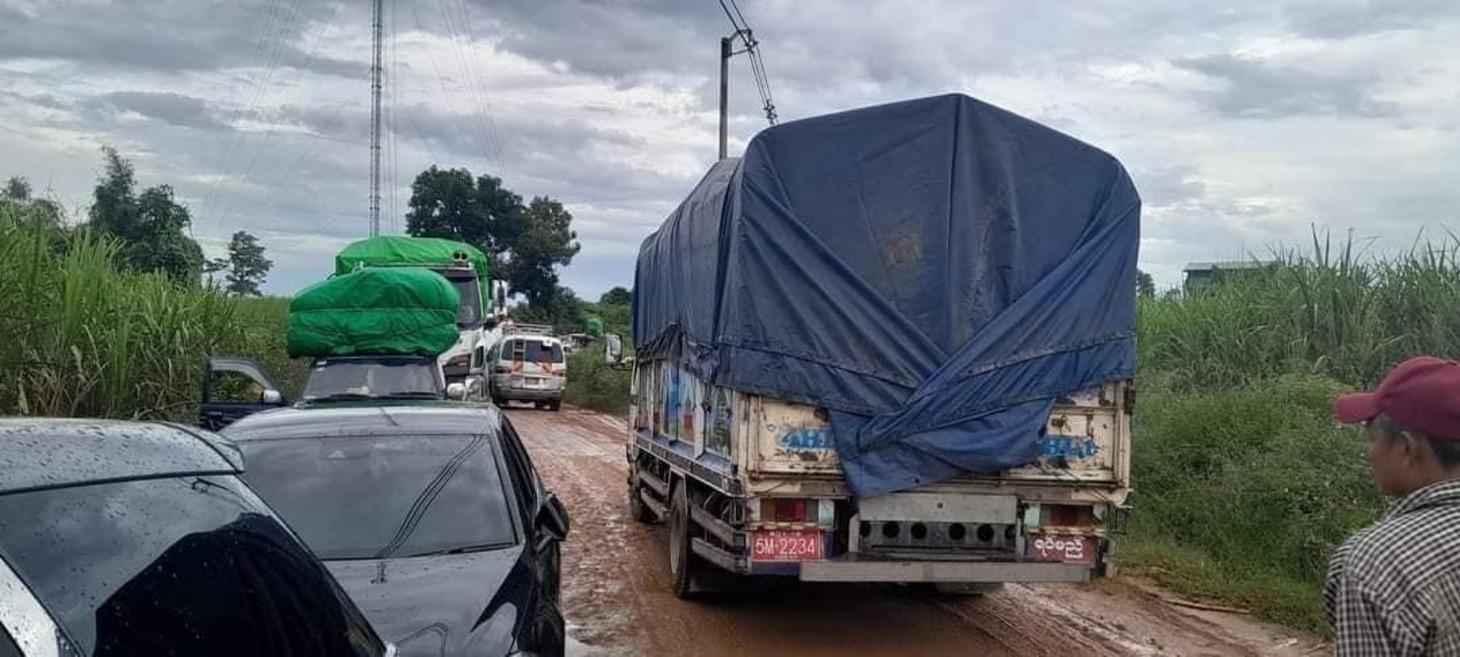 Mogok Town Detour for Goods Going to N. Shan State