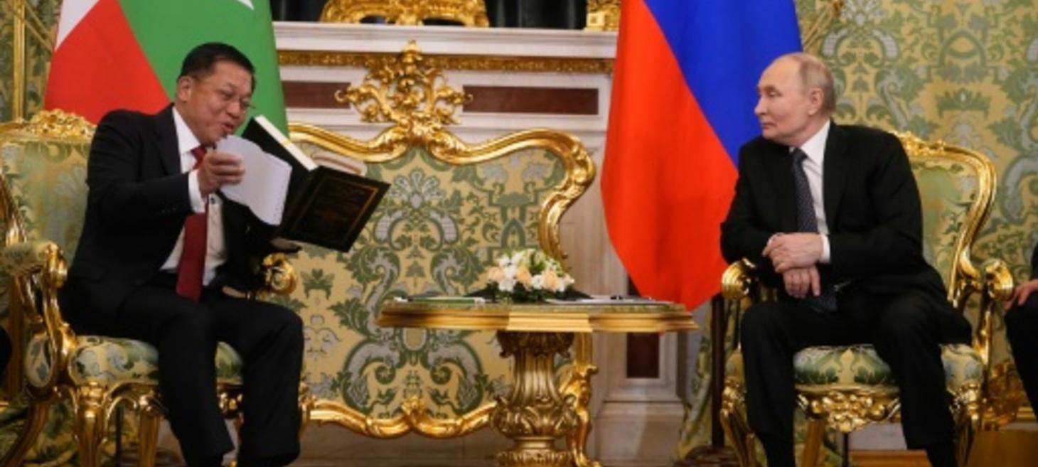 Putin hails Myanmar ties as junta chief visits Moscow