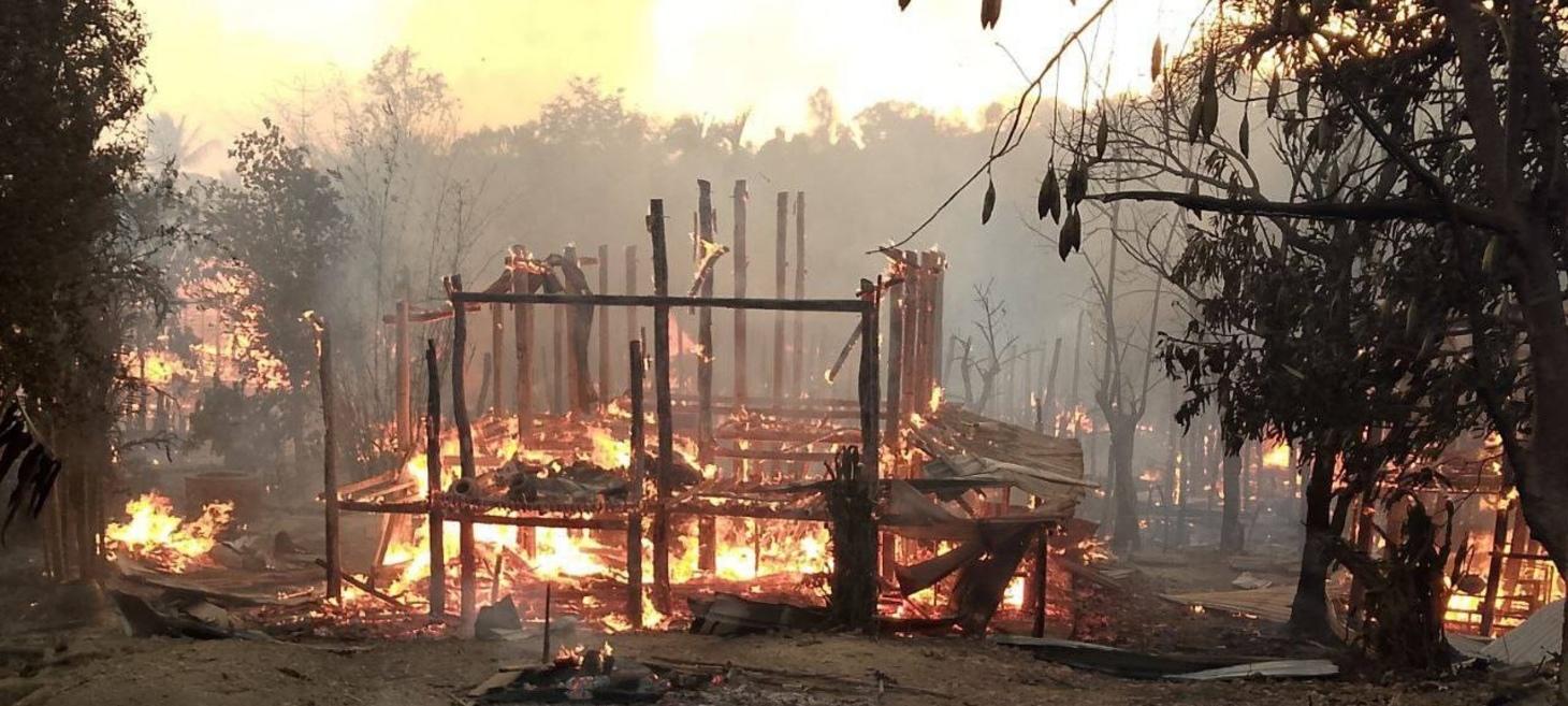 Myanmar junta destroys villages as intense clashes continue near Sittwe and Kyaukphyu