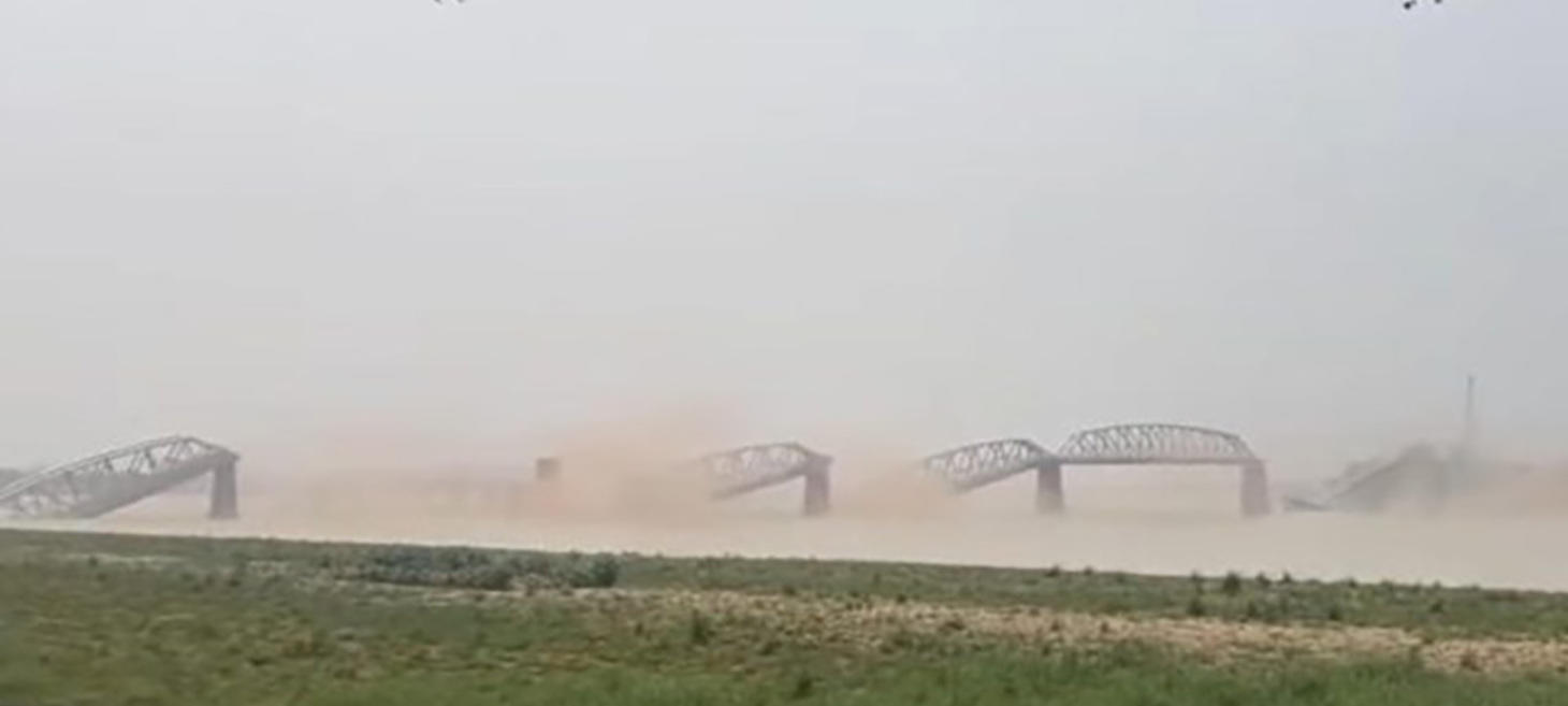 Colonial-era Ava Bridge over Irrawaddy River collapses during earthquake