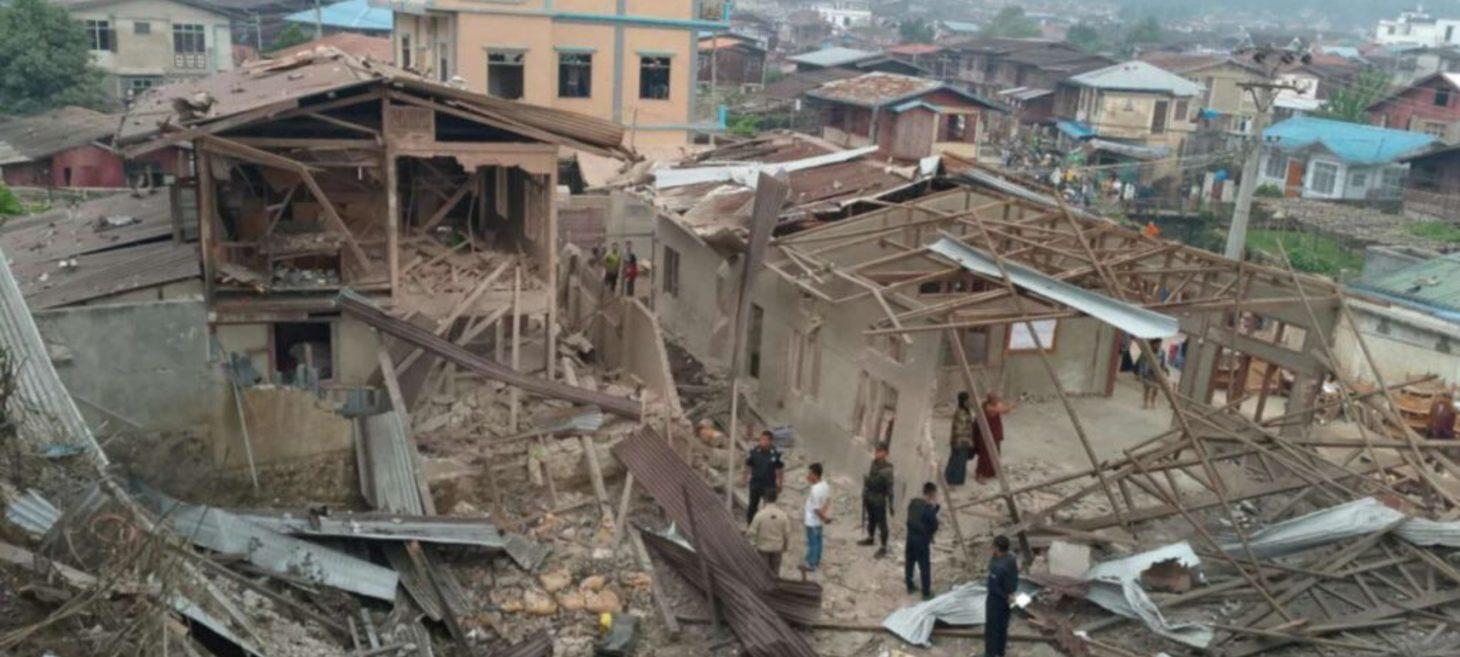 Junta airstrikes target resistance-held Mandalay Townships