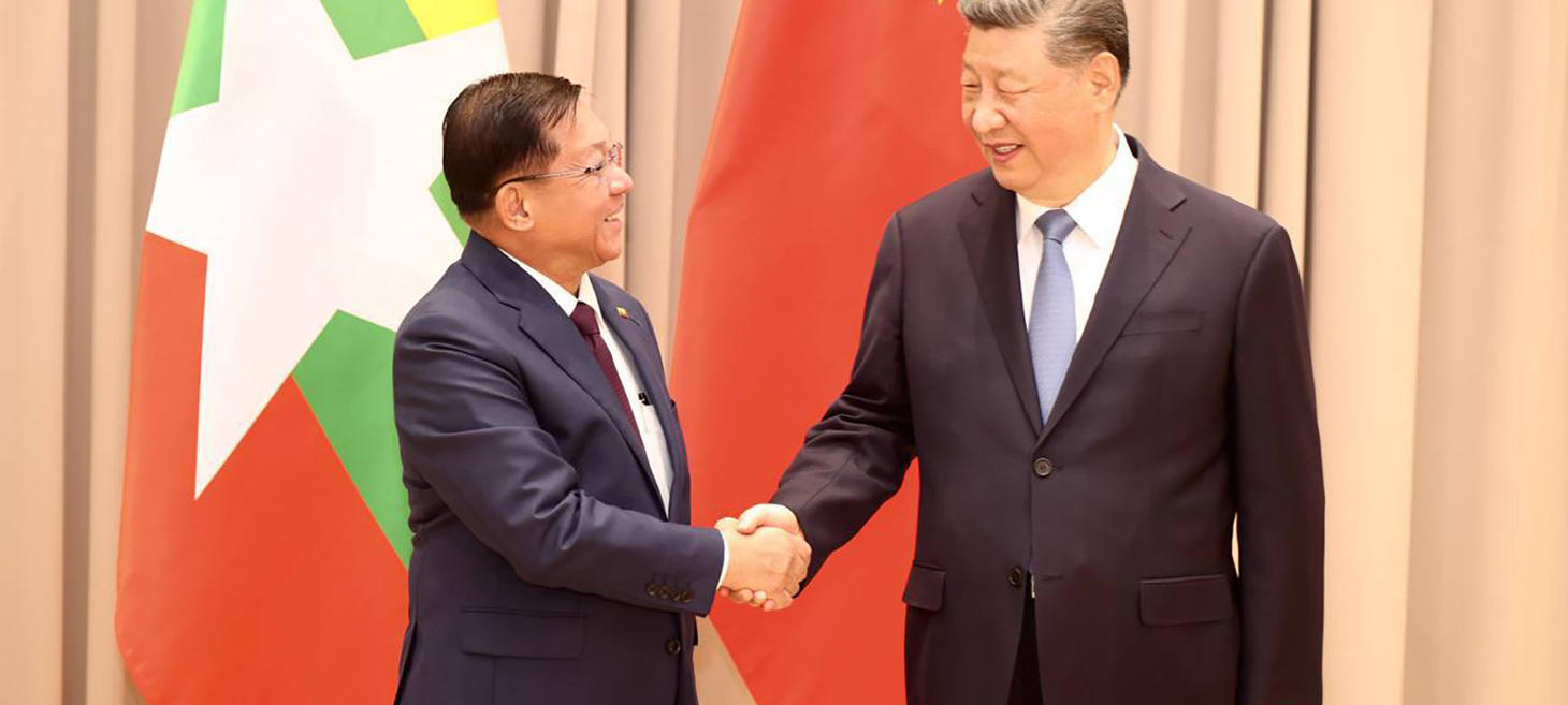 Myanmar Junta Leader Scores Diplomatic Win With Xi Meeting in Moscow
