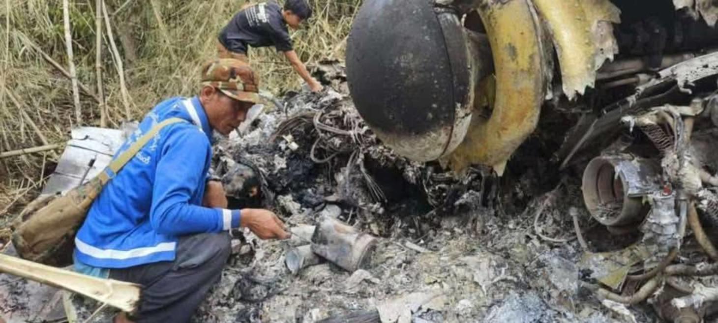 Officer among 18 found dead in junta helicopter downed by Kachin fighters