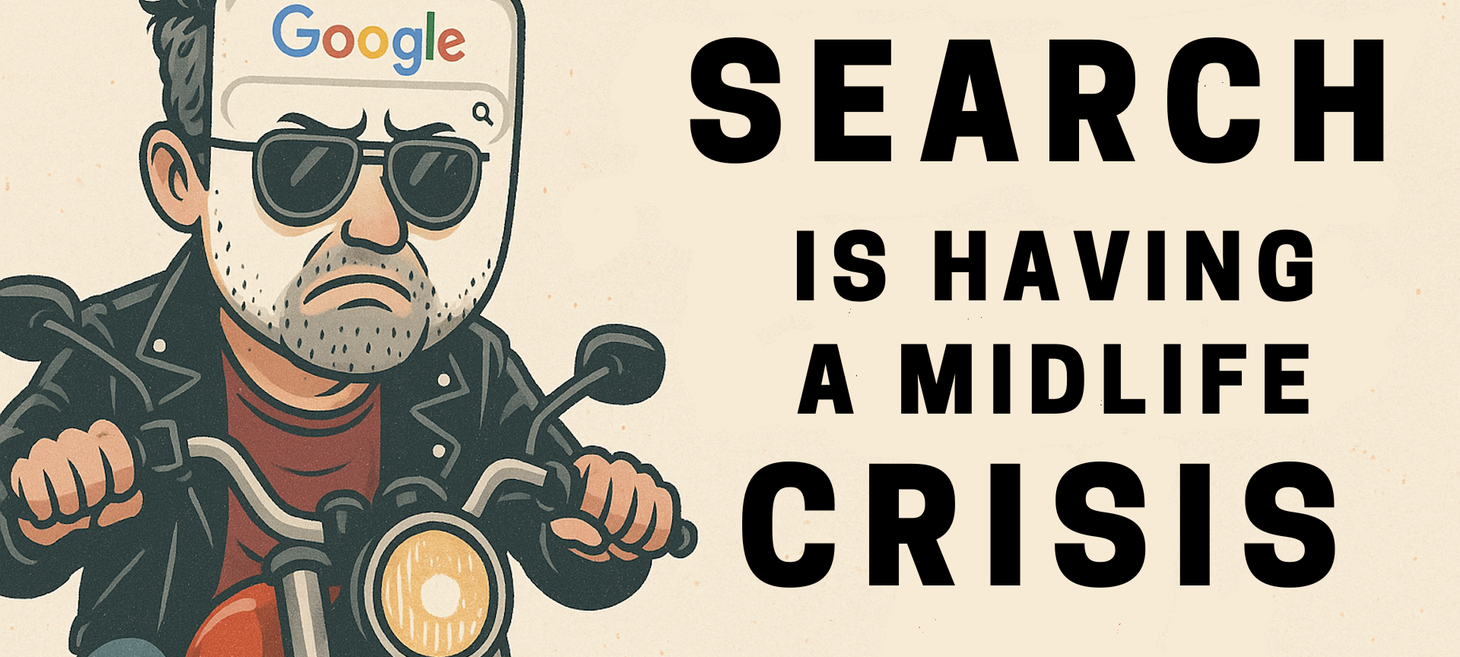 Search is having a midlife crisis. And it’s glorious.