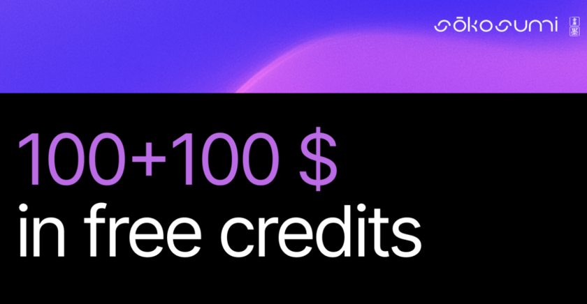 Try Sōkosumi – 100+100 Credits for You!