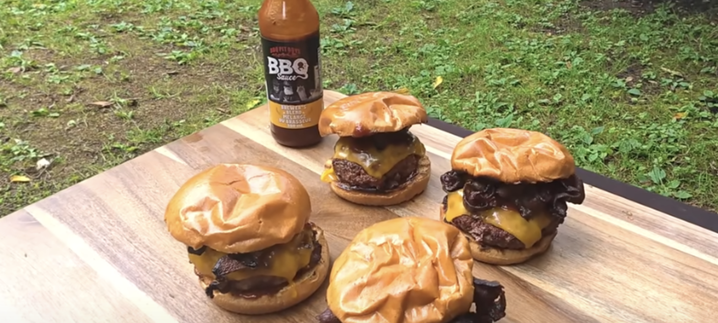 Beer Bath Bacon Cheeseburgers: King Of Burgers - YouTube