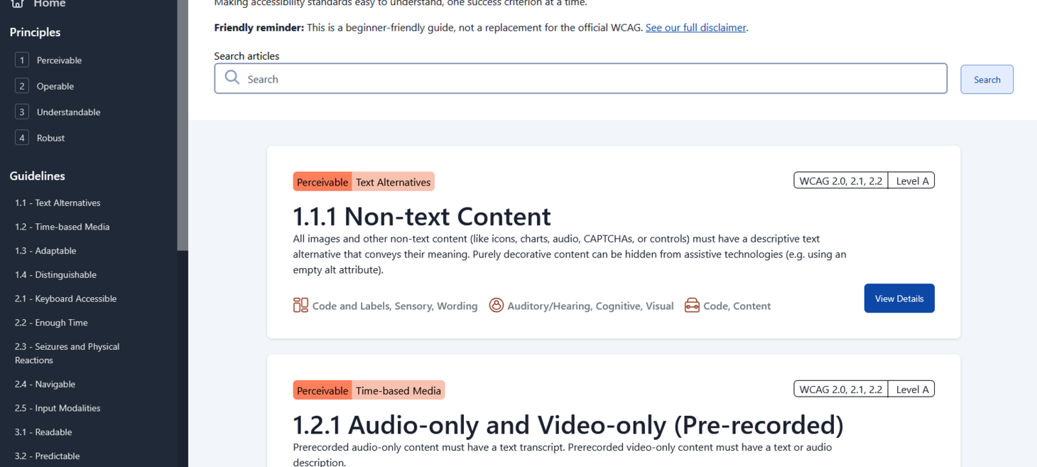 WCAG In Plain English