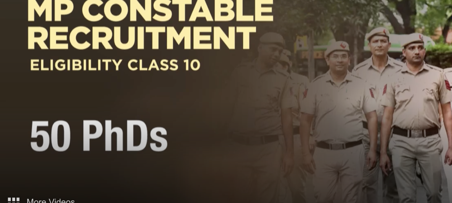 9.5 lakh candidates apply for 7,500 constable posts in Madhya Pradesh
