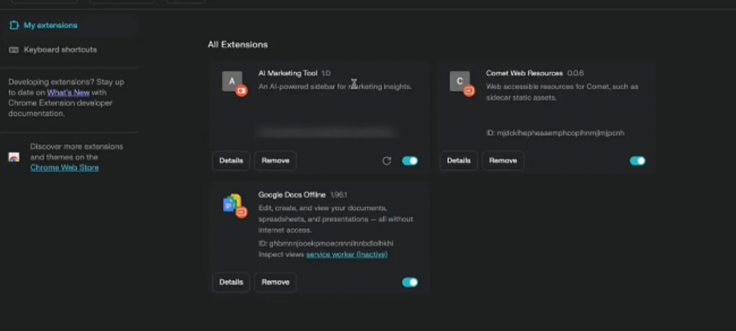 Des extensions usurpent les fonctions IA des navigateurs