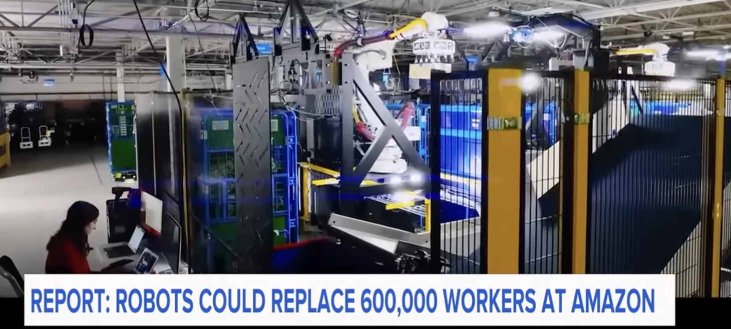 Amazon Wants Robots to Take 600,000 Jobs