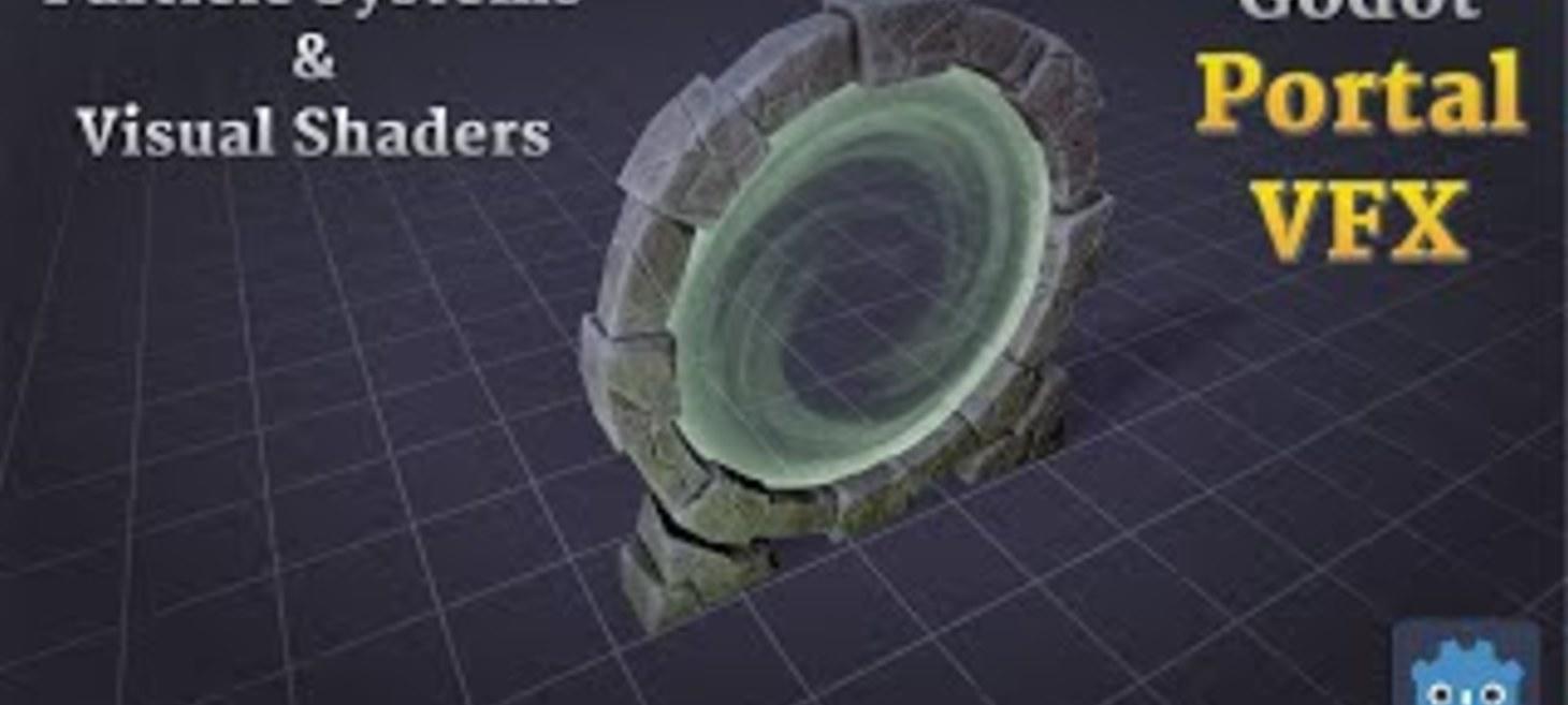 How to Create a Stylized Magical Portal Effect in Godot Using Visual Shaders and Particle Systems