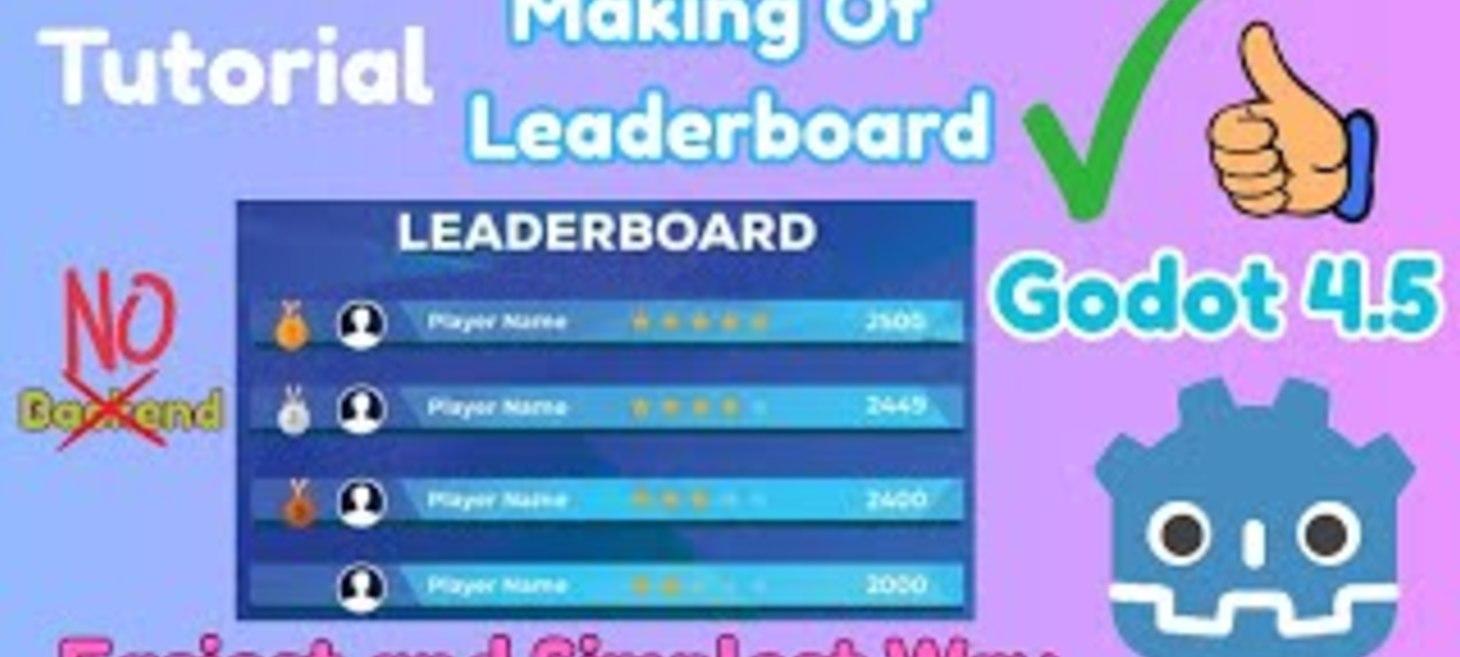 How to Create an Easy Leaderboard in Godot Using the Silentwolf Plugin