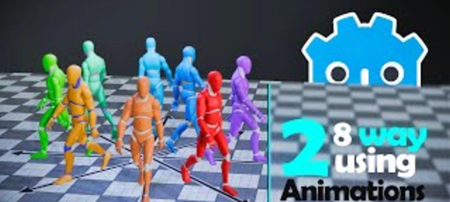 How to Achieve Smooth 8-Directional Character Movement in Godot with Just Two Animations