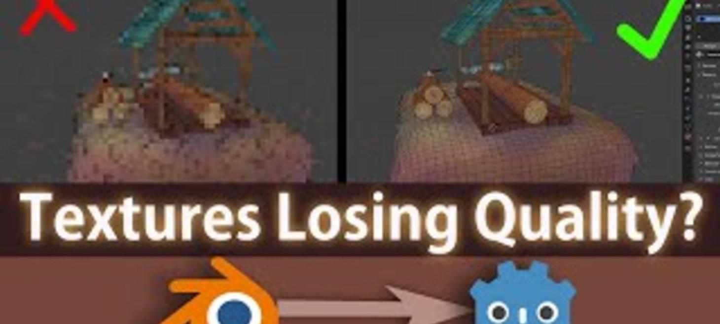 How to Prevent Blurry Bakes When Transferring Textures from Blender to Godot