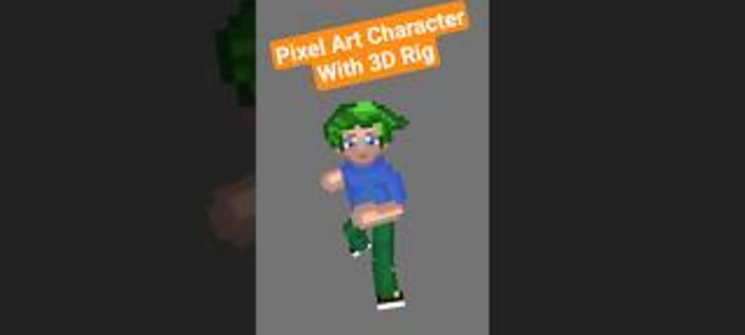 How to combine easy 3D animation with crisp 2D art in Godot.