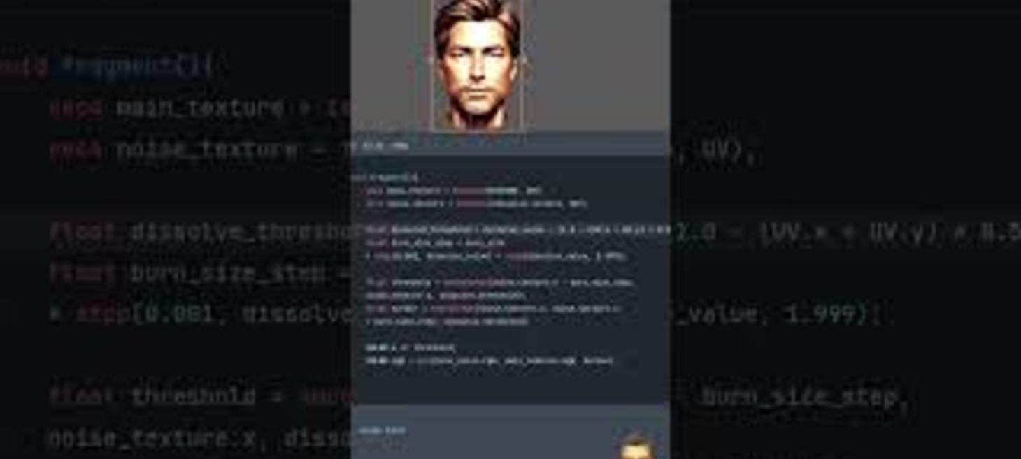 How to Create a Cool Dissolve Effect with Glowing Burn Edges in Godot