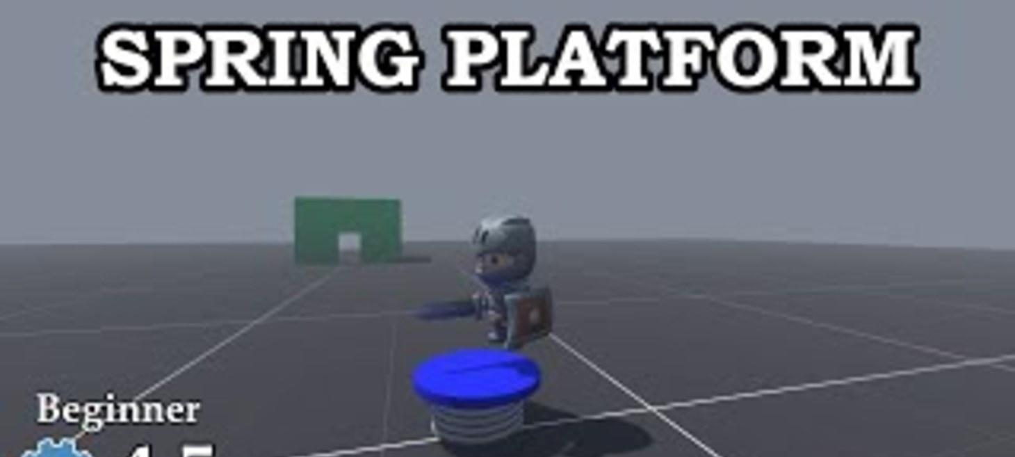 How to Create a Spring Platform in Godot 3D