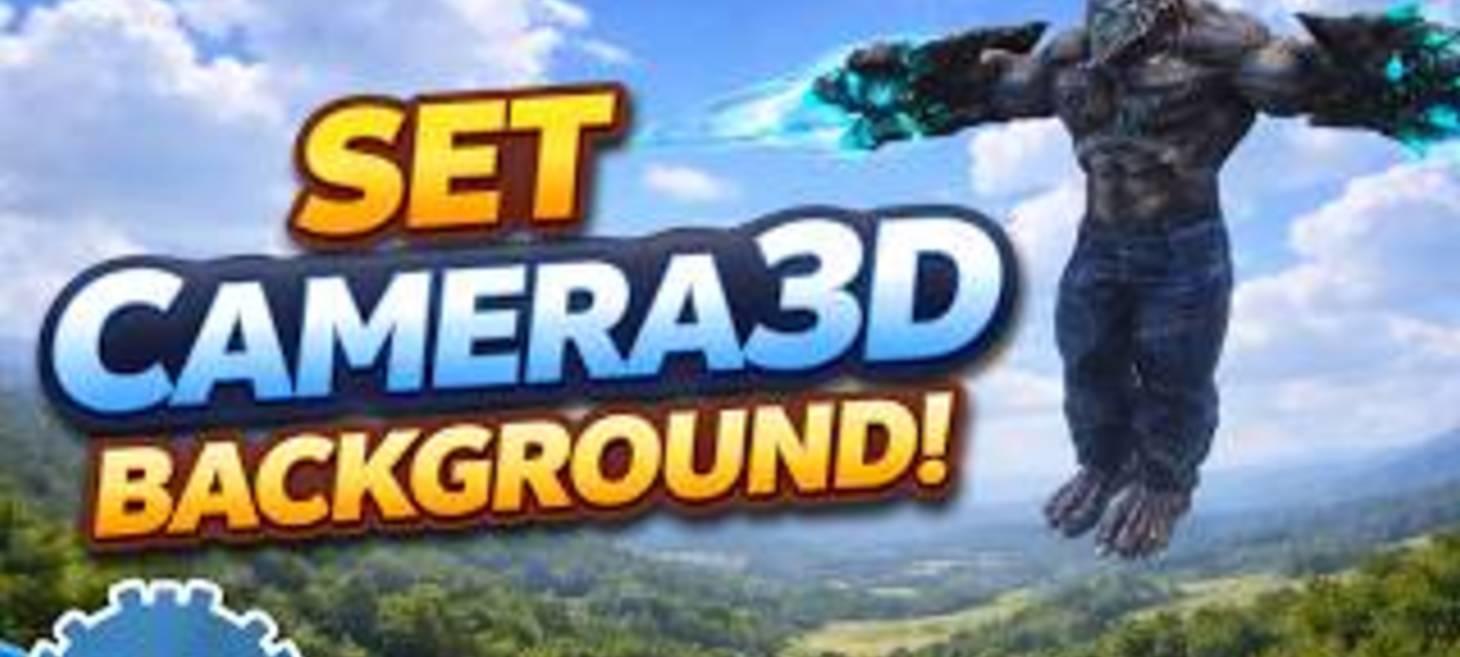 How to set a background for Camera3D in Godot 4.