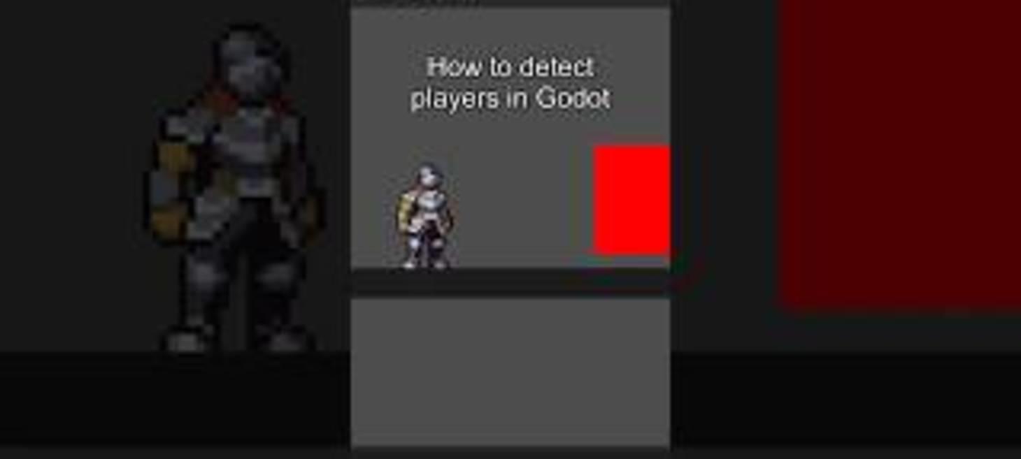 How to detect a player with Area 2D in Godot.