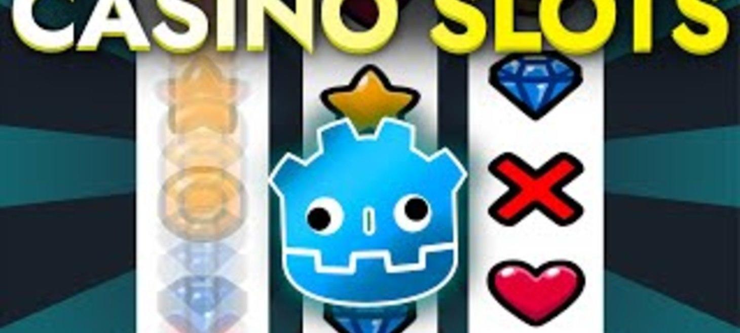 Spinning casino slots in Godot with a shader and a basic script.