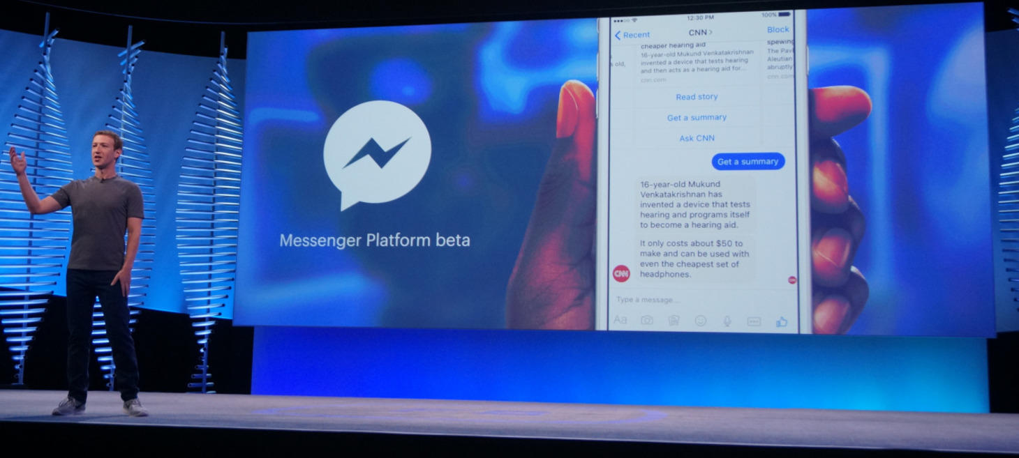 Facebook Launches Messenger Platform with Chatbots