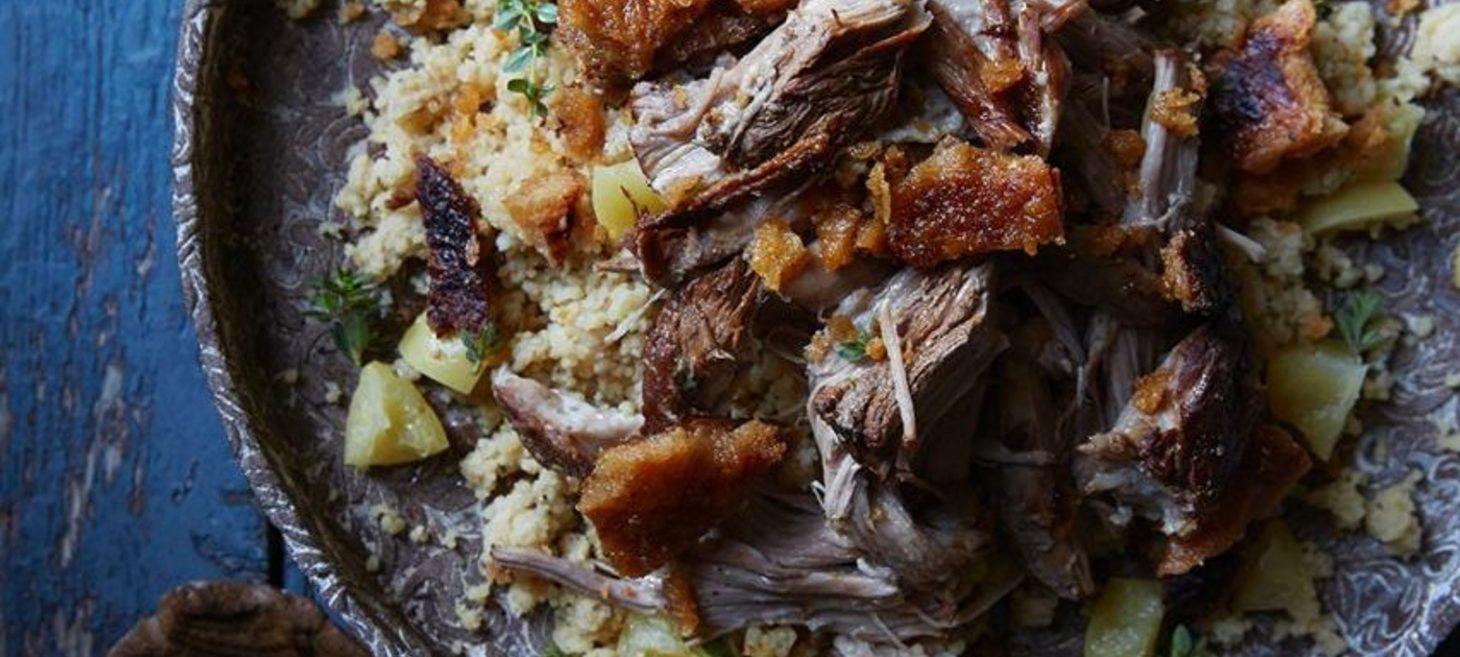 Preserved Lemon and Cider Pork with Couscous