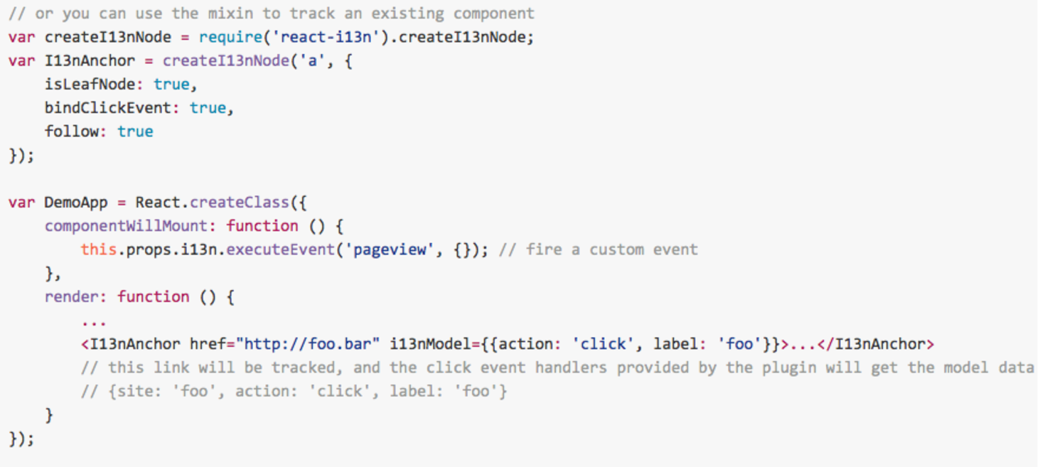 react-i13n: automatic instrumentation for your React application