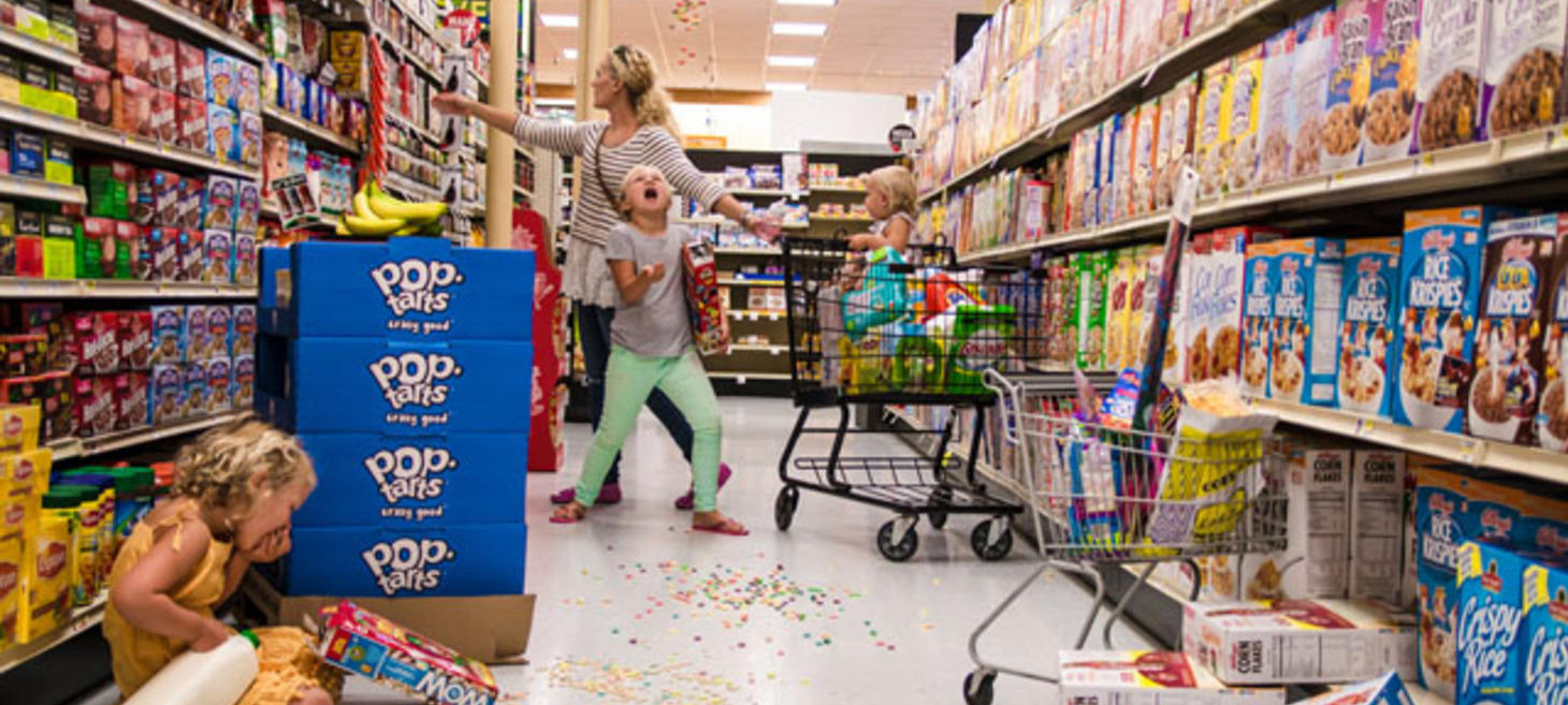 Photographer Shoots Family Portraits That Capture the Chaos of Being a Parent