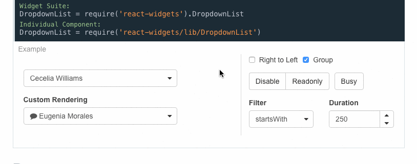 Form Input Components