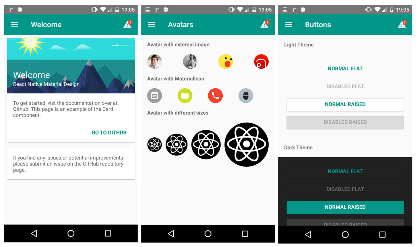 React Native Material Design