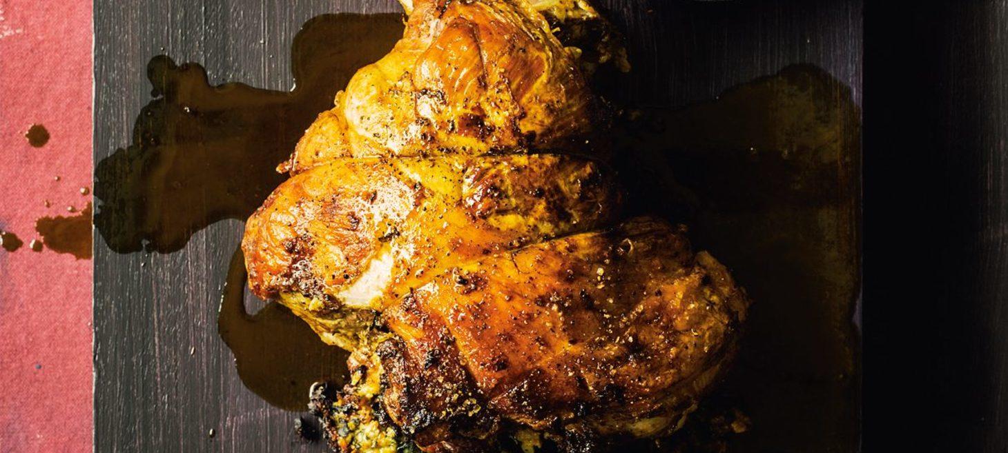Lamb With Ginger Stuffing And Cider