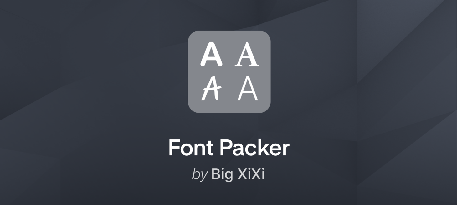 Font Packer Plugin