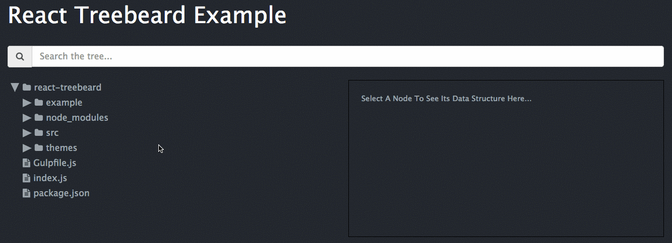React Treebeard