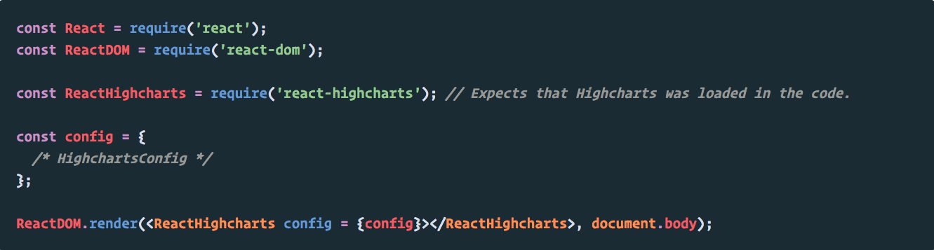 React components for High Charts
