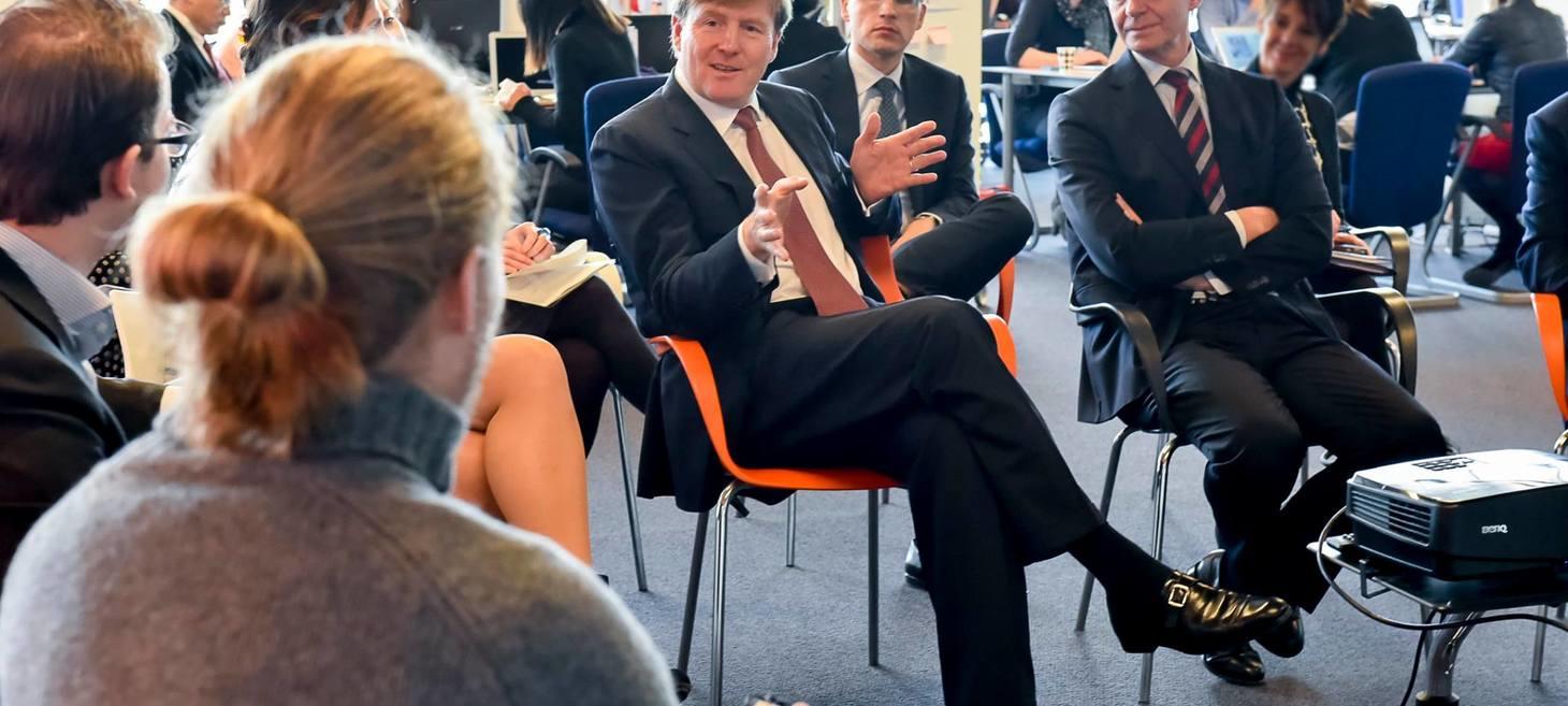Koning Willem-Alexander bezoekt Startupbootcamp
