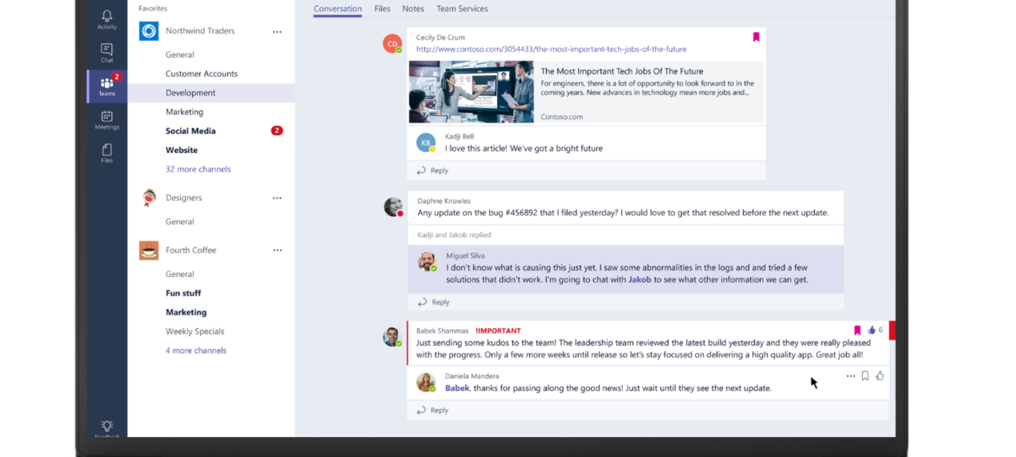 Microsoft announces Slack rival, Teams