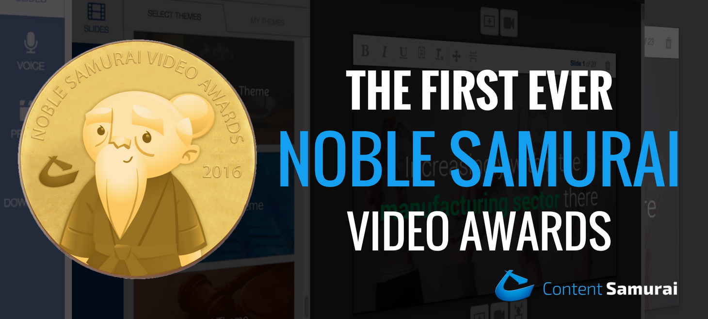 Winners Announced - 2016 Noble Samurai Video Awards