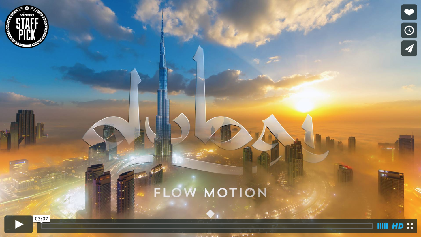 Stunning and Mesmerizing Dubai "Flow Motion" Time-lapse by Rob Whitworth Takes Us for a Ride