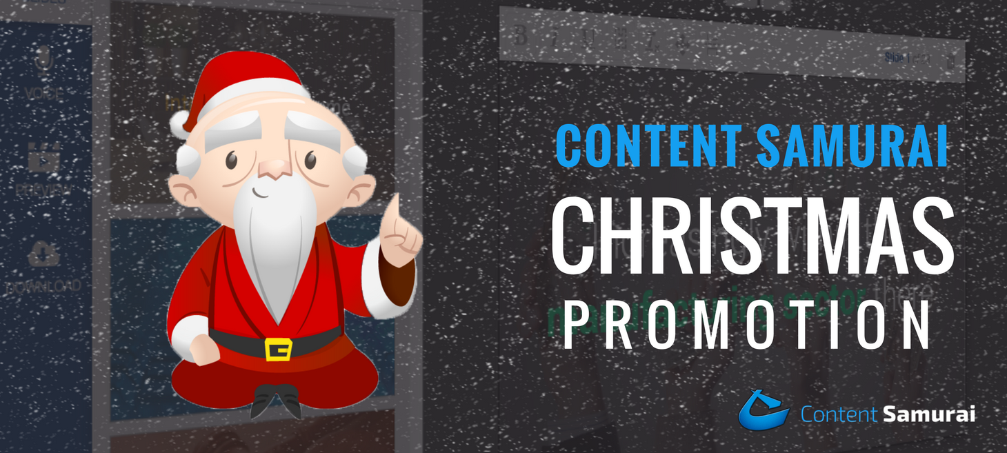 Content Samurai Christmas Promo