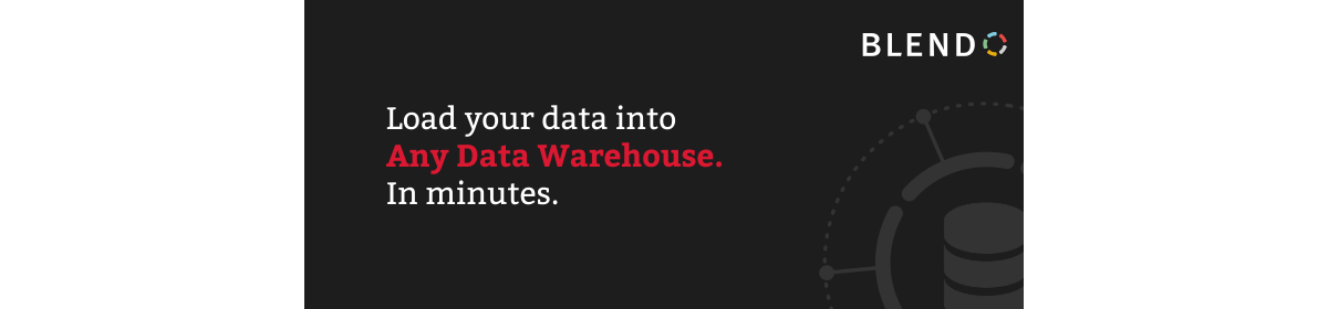 Build your Data Infrastructure in minutes with Blendo