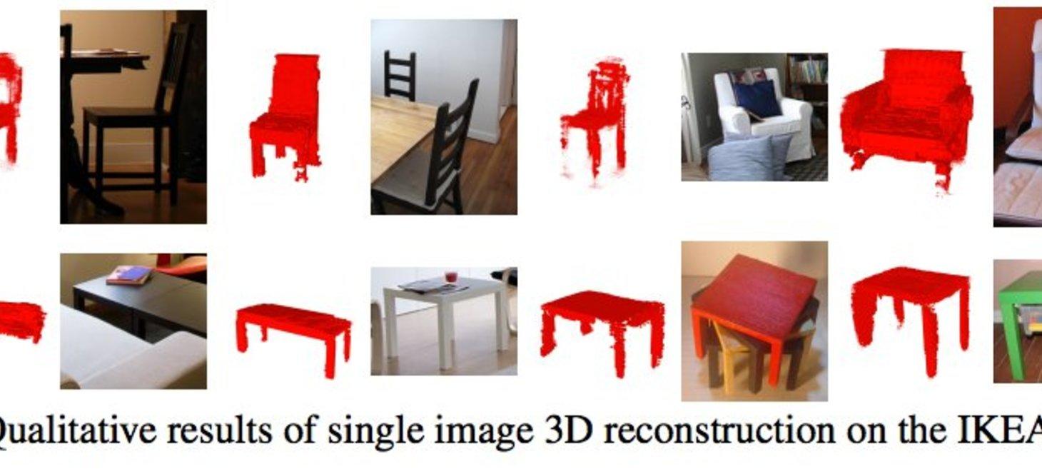 Learning a Probabilistic Latent Space of Object Shapes via 3D Generative-Adversarial Modeling