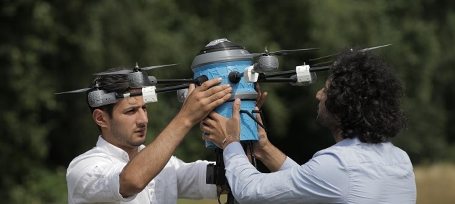 Getting rid of land mines with the Mine Kafon Drone