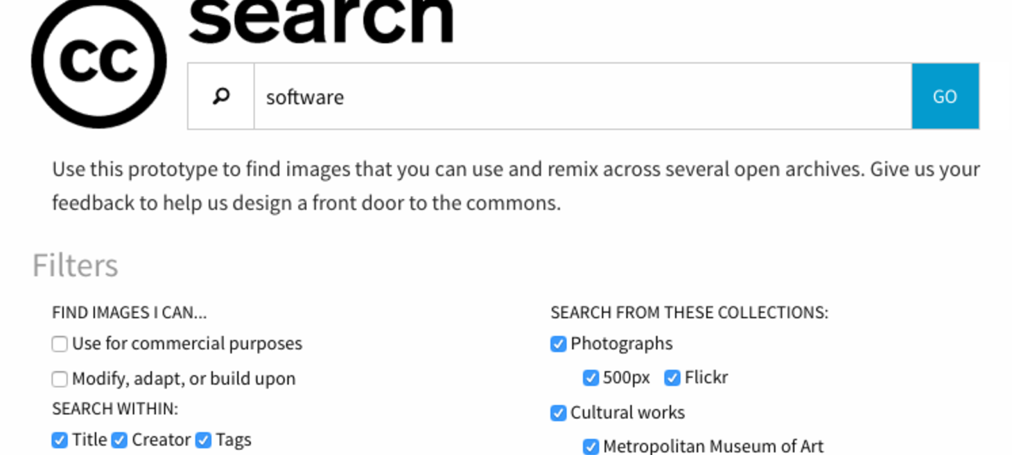 Creative Commons’ New Search Tool is Now in Beta, Pulls CC Images from Multiple Sources