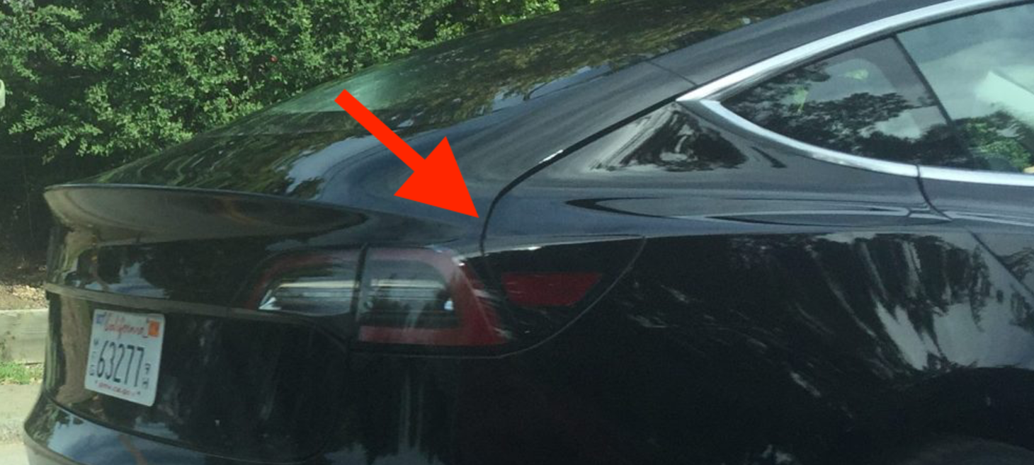 Tesla Model 3 photos seem to show release candidate’s promised enlarged trunk opening