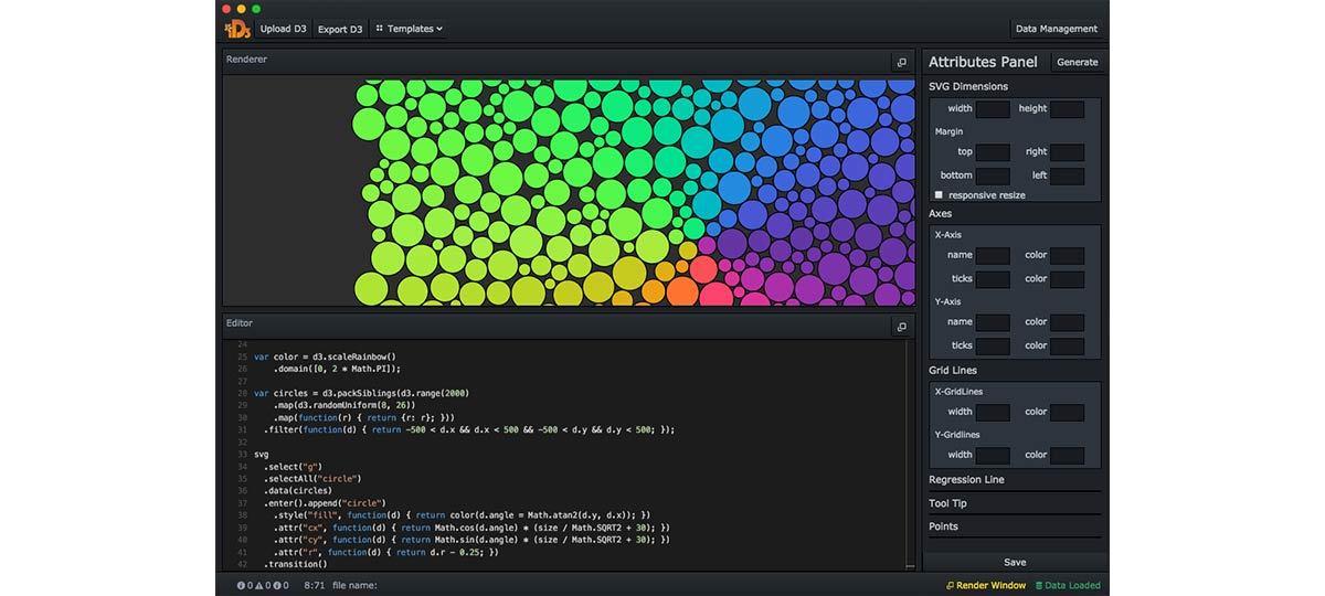 iD3 - an Integrated Development Environment for D3.js