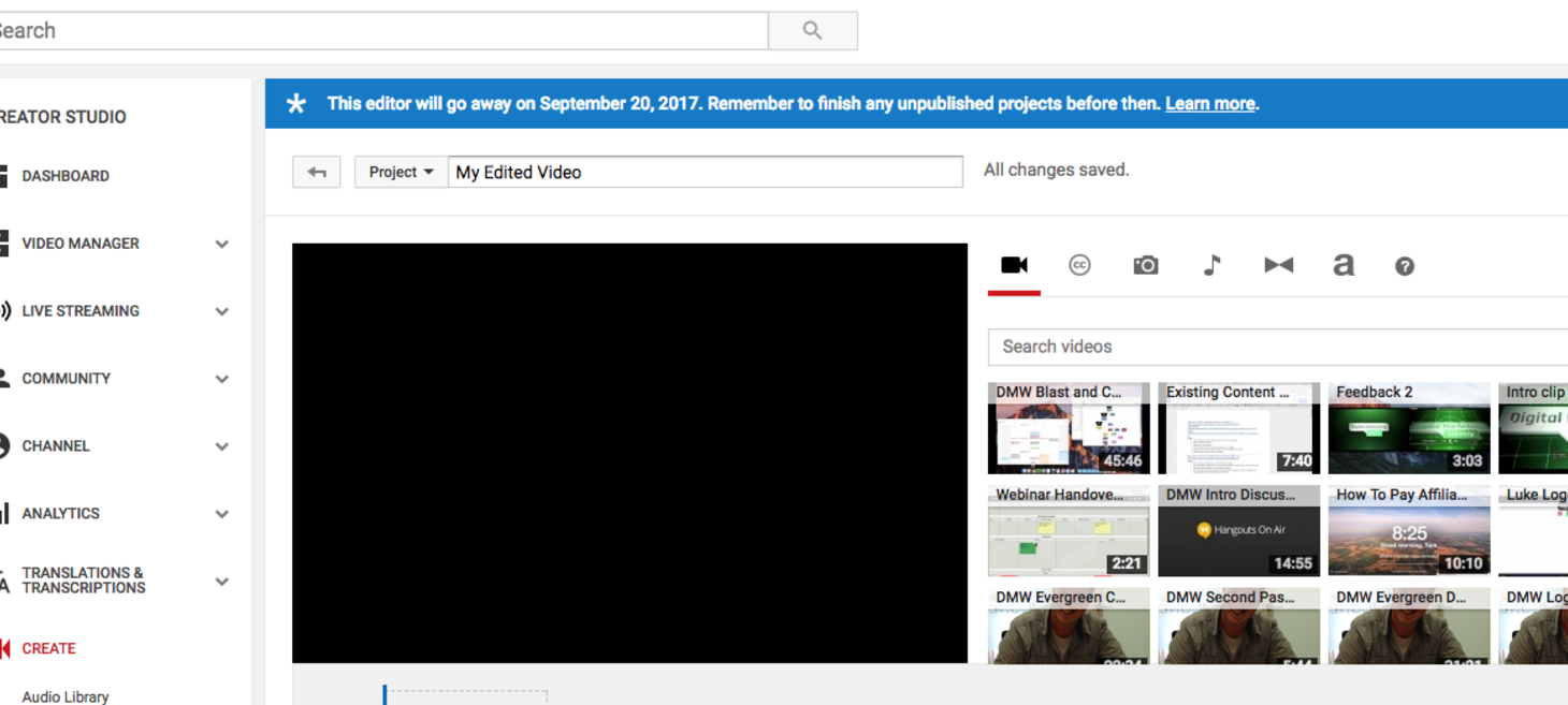 YouTube Is Shutting Down Its Video Editor