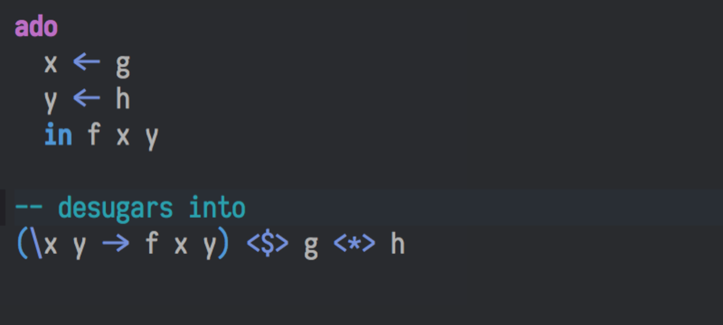 Applicative do notation merged to master