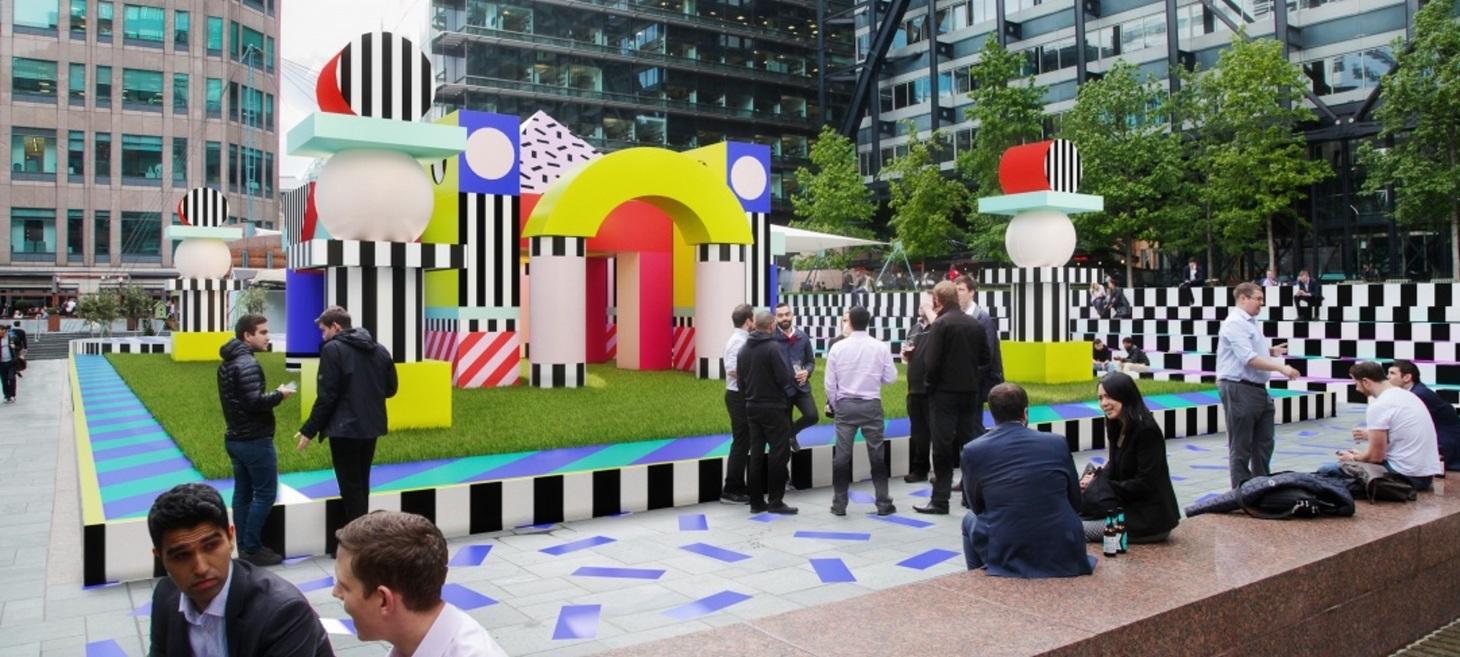 Camille Walala Inflates Bouncy, Pink And Patterned Villa Walala in London