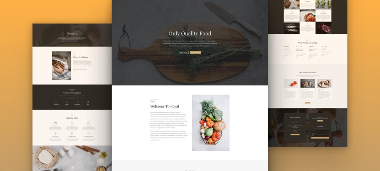 Download A Beautiful (Free) Divi Restaurant Layout Pack