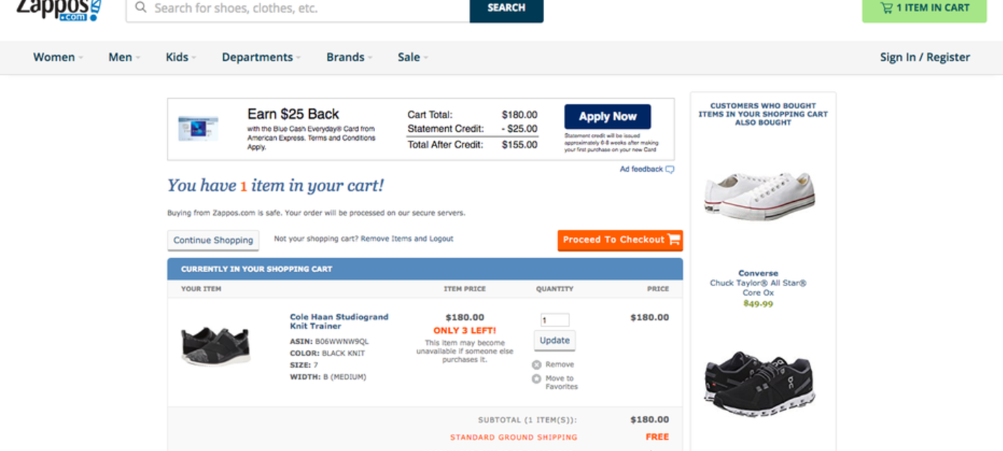The sin of the overloaded cart page.
